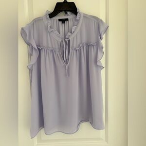 J. Crew Light Purple Ruffle Blouse